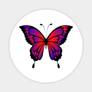 Ombré butterfly- red purple Magnet